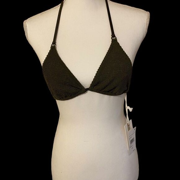 Good American Tiny Ties Bikini Bottom Stormy Size Small Medium NWT - Picture 5 of 10